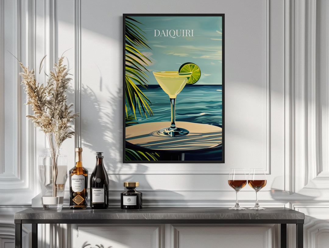 Daiquiri Cocktail On The Beach Art Print