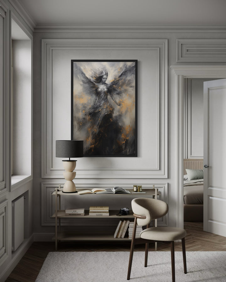 Dark Angel Framed Canvas Wall Art