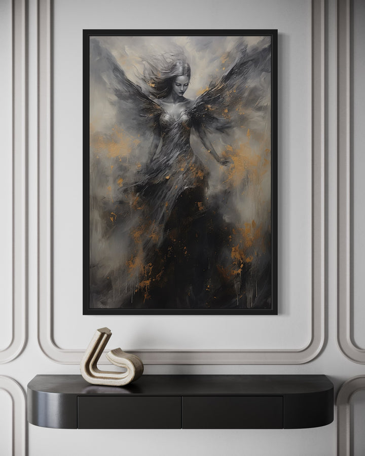 Dark Angel Framed Canvas Wall Art