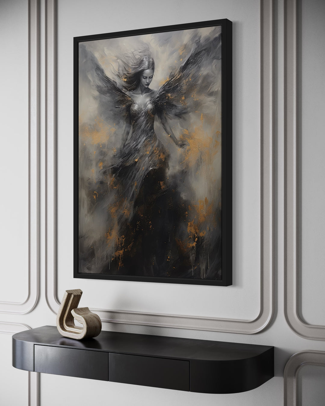 Dark Angel Framed Canvas Wall Art