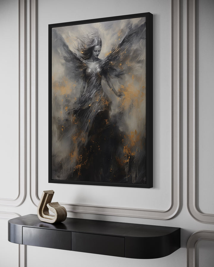 Dark Angel Framed Canvas Wall Art