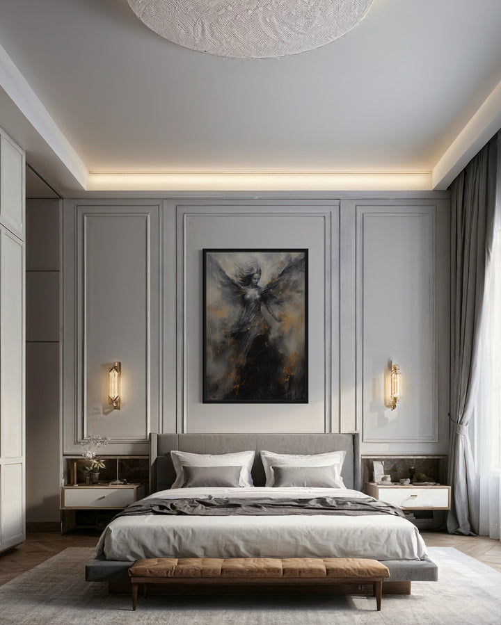 Dark Angel Framed Canvas Wall Art