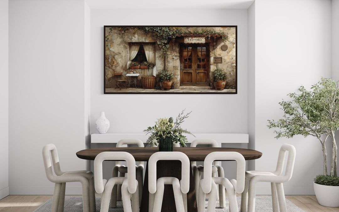 Dining Room Wall Art - Old Italian Restaurant Trattoria Door Painting