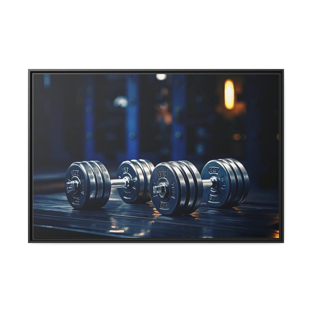 Dumbbells Painting Motivational Home Gym Decor