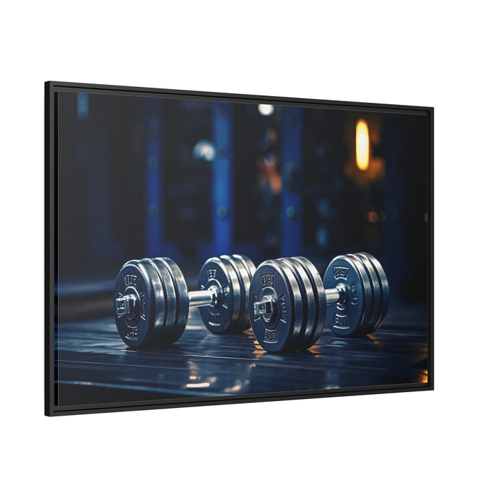 Dumbbells Painting Motivational Home Gym Decor