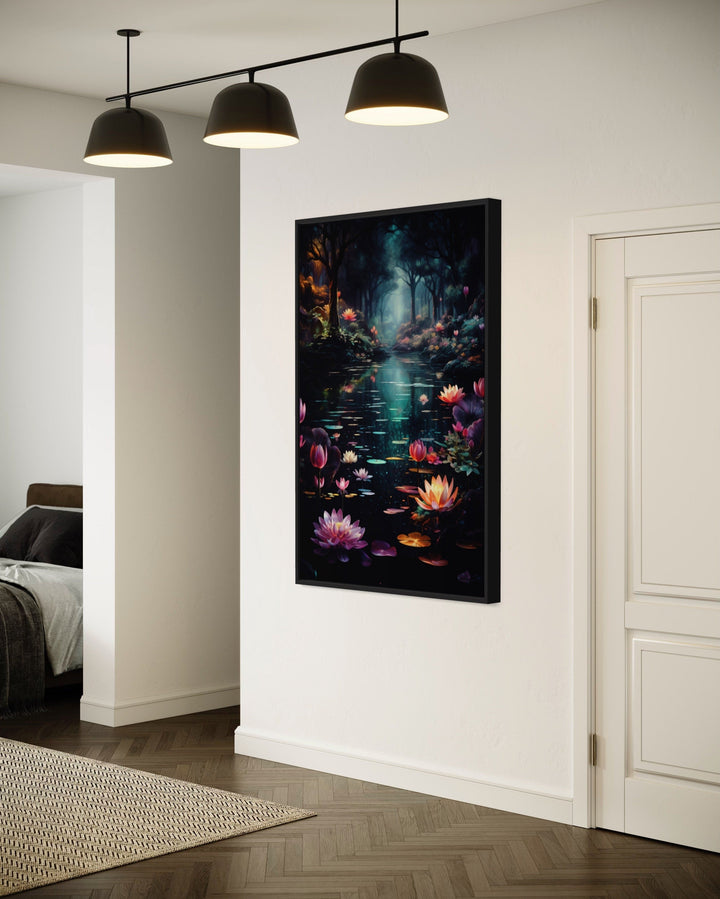 Enchanted Forest With Mystical Framed Canvas Wall Art