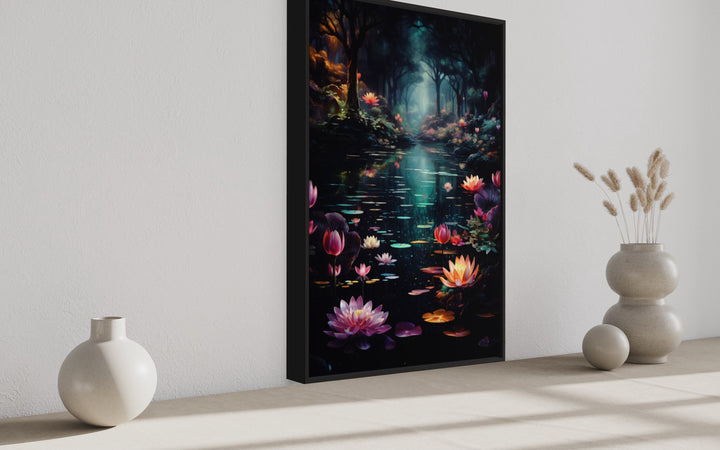 Enchanted Forest With Mystical Framed Canvas Wall Art