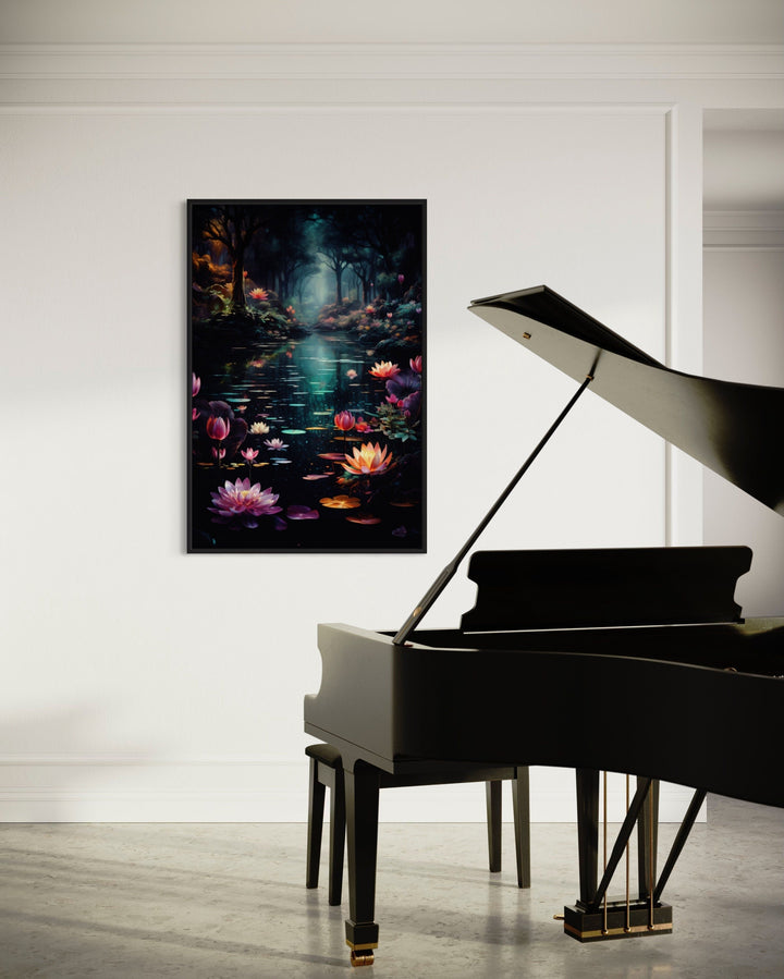 Enchanted Forest With Mystical Framed Canvas Wall Art