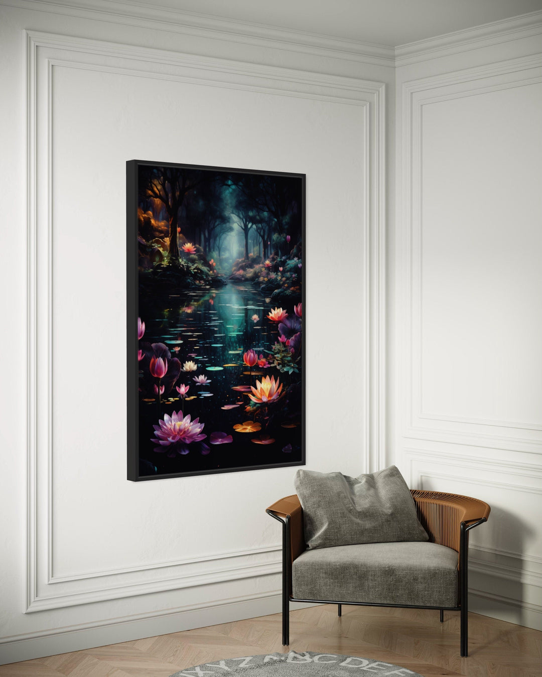 Enchanted Forest With Mystical Framed Canvas Wall Art