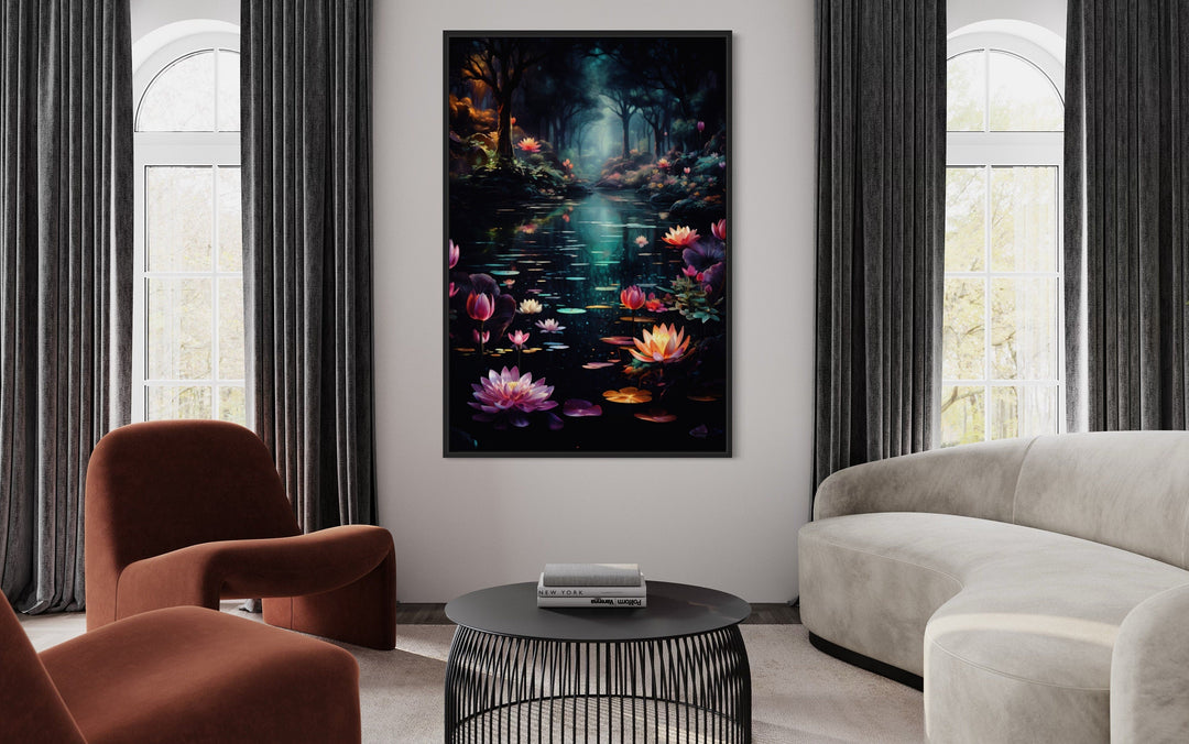 Enchanted Forest With Mystical Framed Canvas Wall Art