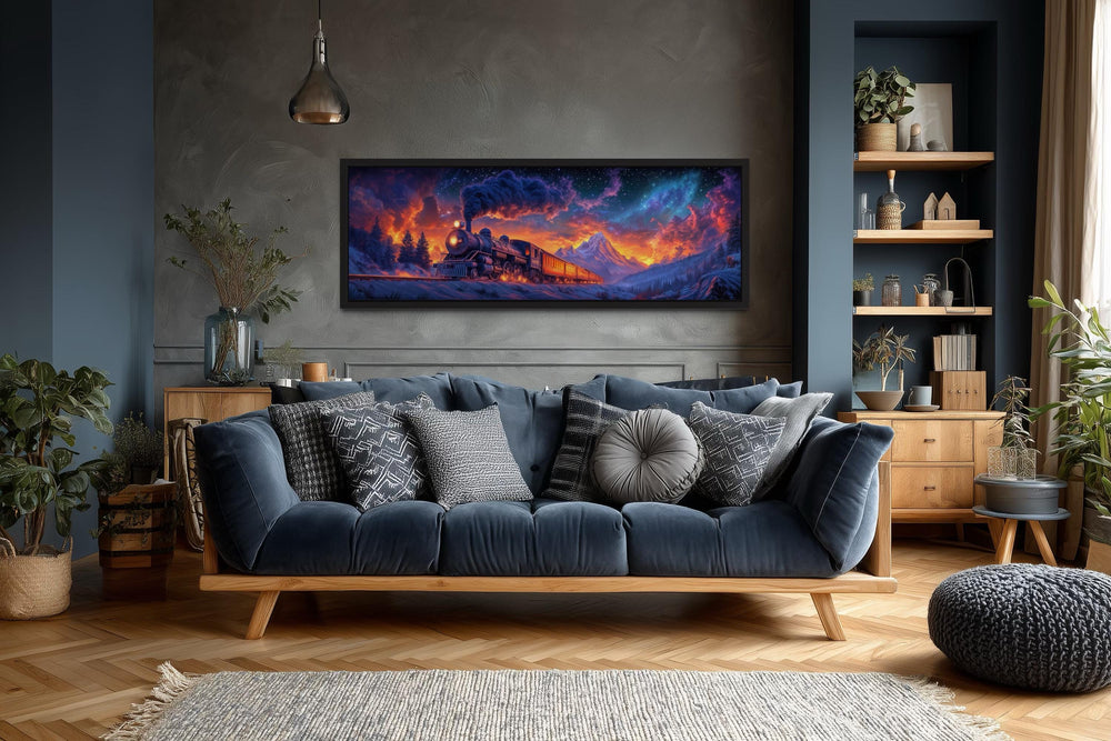 Epic Steam Train Wall Art For Man Cave