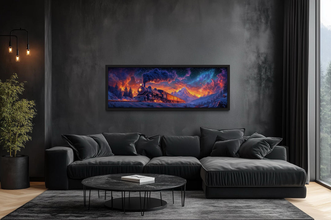 Epic Steam Train Wall Art For Man Cave