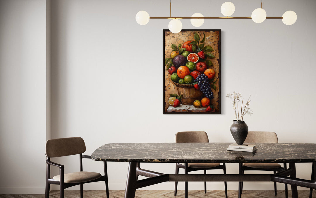 Fruit Basket Painting Modern Kitchen Or Dining Room Wall Art