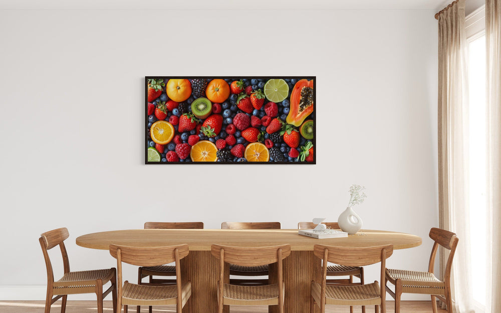 Fruit Photography Wall Art - Modern Dining Room Canvas With Vibrant Kitchen Decor