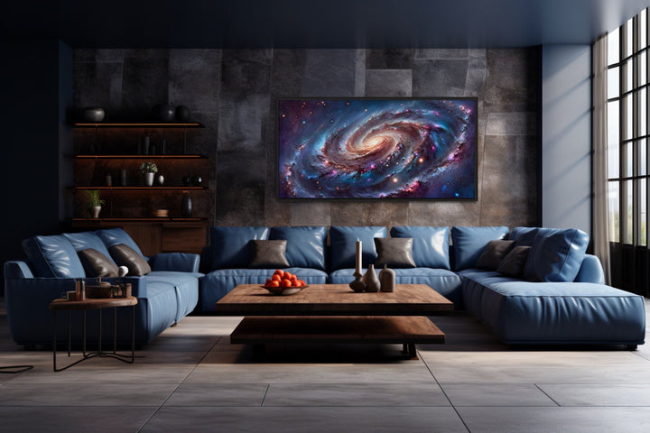 Galaxy Universe Space Sci Fi Extra Large Framed Canvas Wall Art