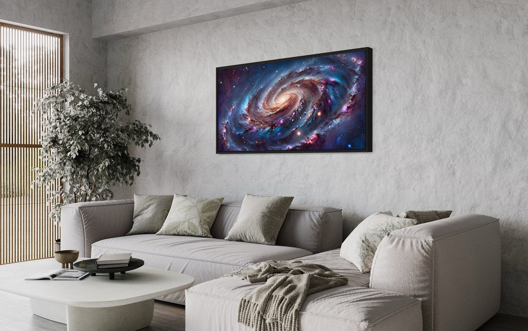 Galaxy Universe Space Sci Fi Extra Large Framed Canvas Wall Art