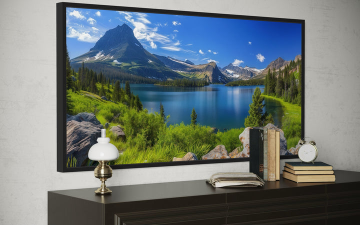 Glacier National Park Wall Art - Framed Canvas Print of Montana Landscape