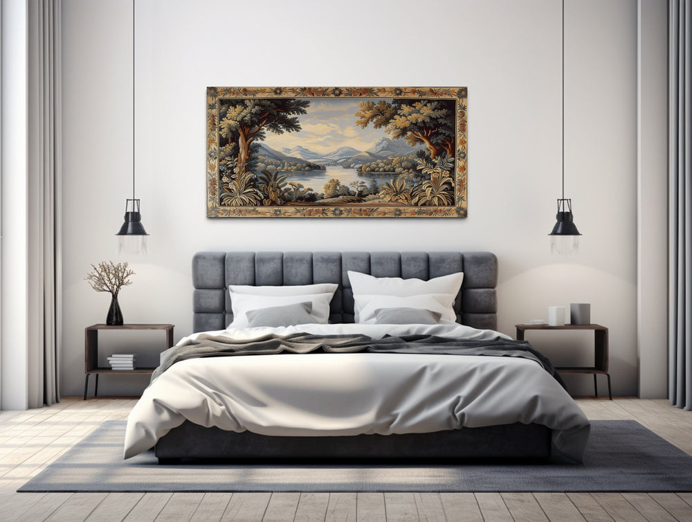 Gobelin Tapestry Painting Framed Canvas Wall Art