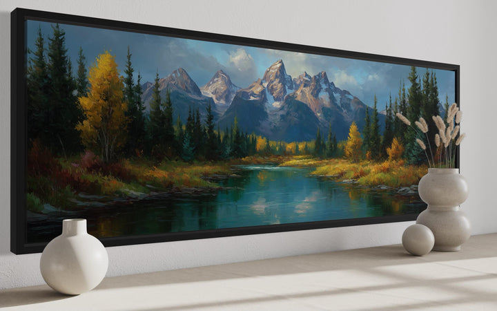 Grand Teton National Park Long Horizontal Canvas Wall Art