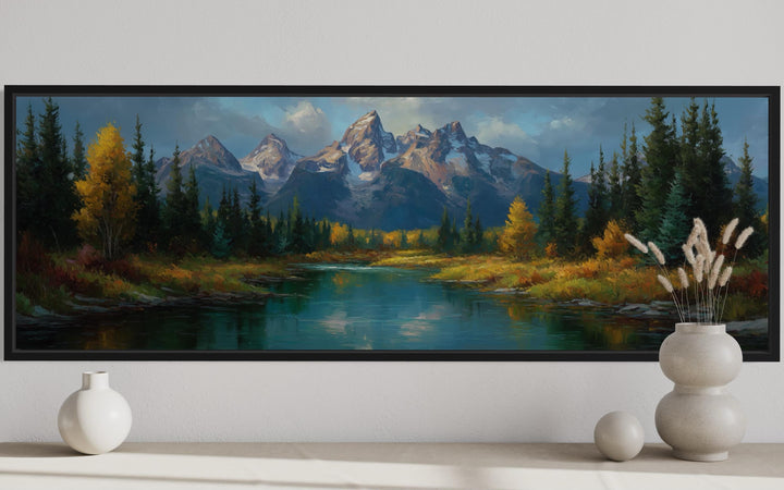 Grand Teton National Park Long Horizontal Canvas Wall Art