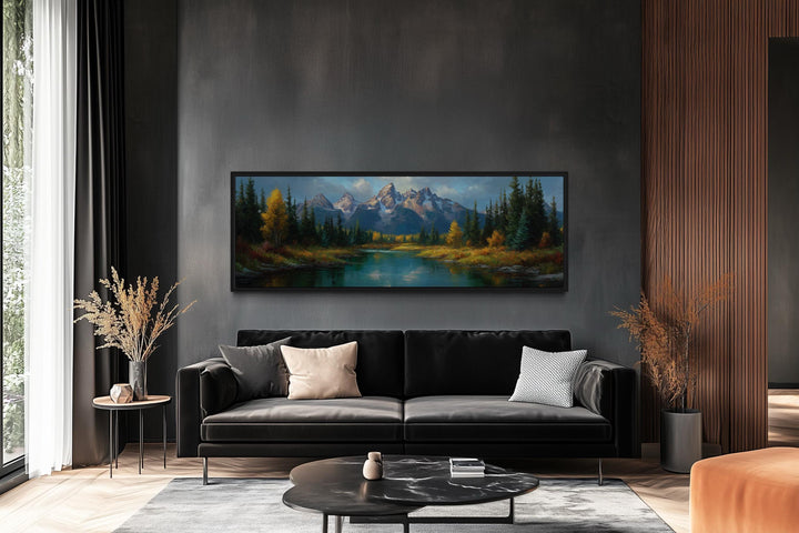 Grand Teton National Park Long Horizontal Canvas Wall Art