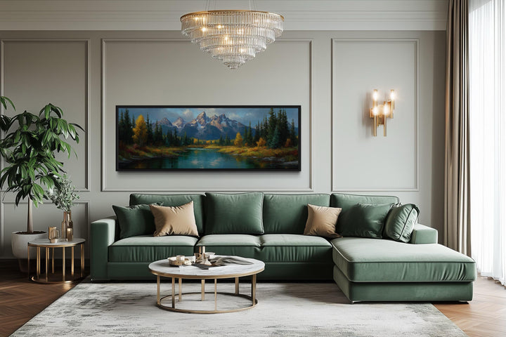 Grand Teton National Park Long Horizontal Canvas Wall Art