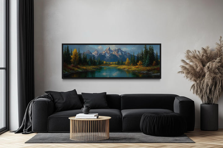 Grand Teton National Park Long Horizontal Canvas Wall Art