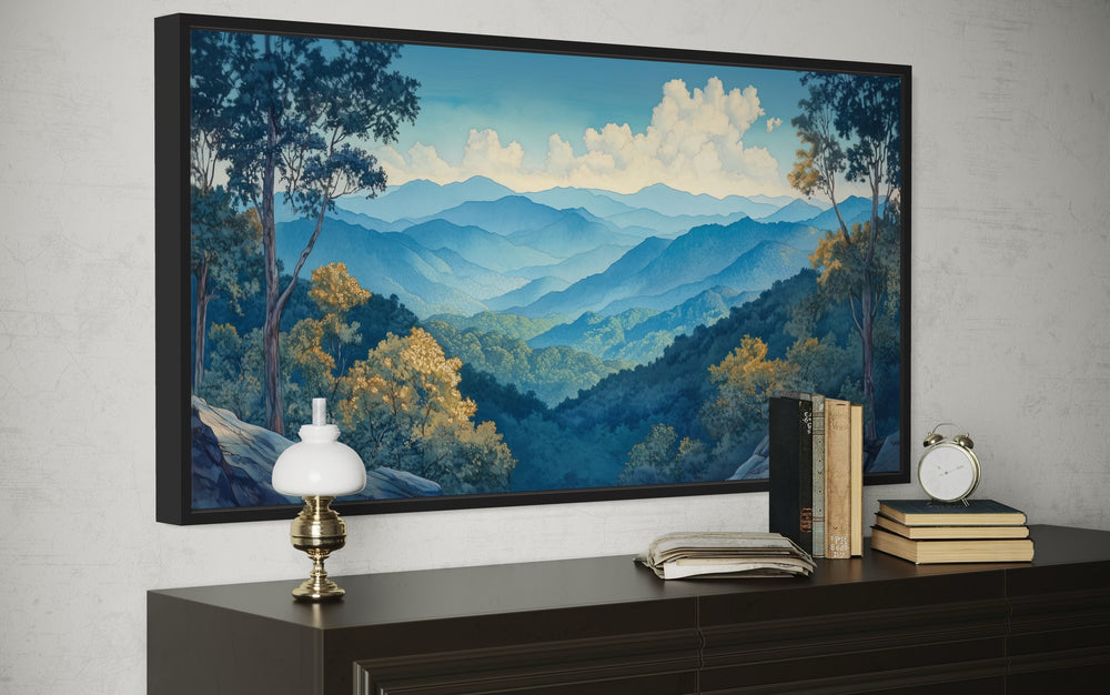 Great Smoky Mountains Framed Canvas Wall Art
