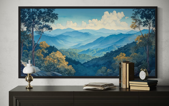 Great Smoky Mountains Framed Canvas Wall Art