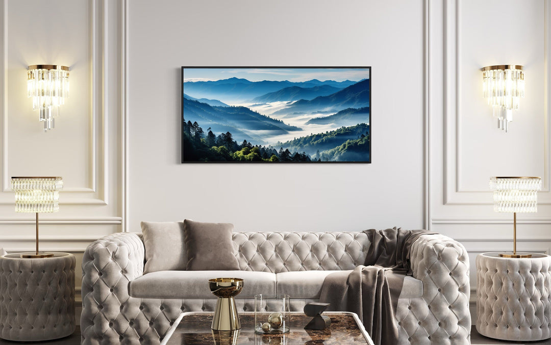 Great Smoky Mountains Framed Canvas Wall Art