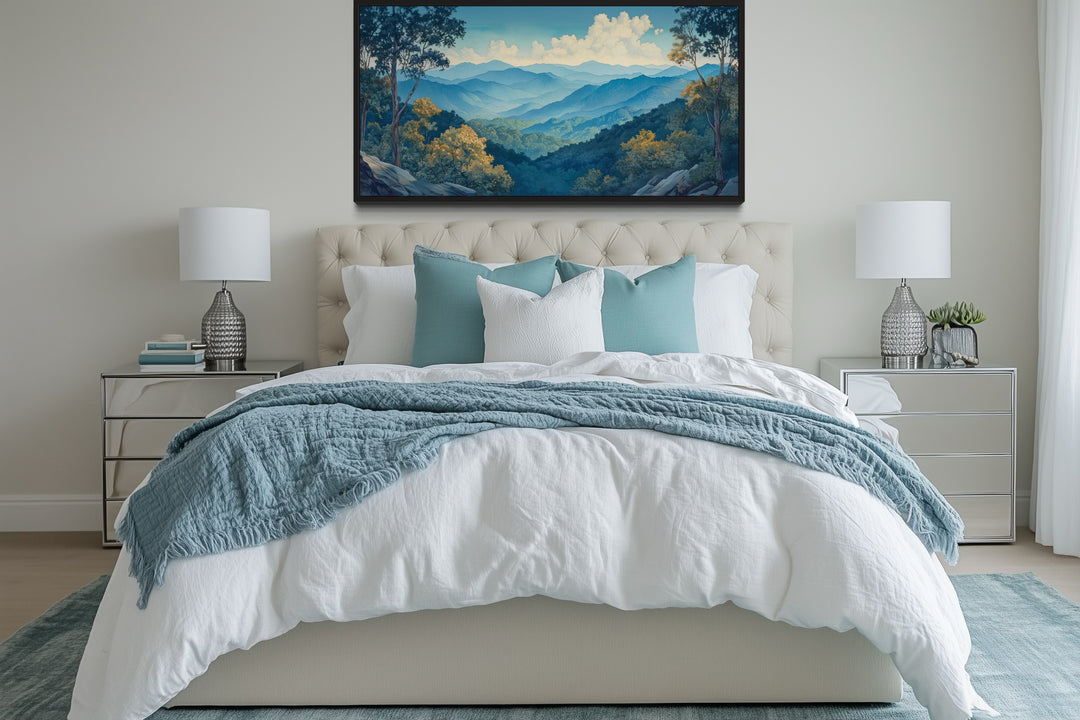 Great Smoky Mountains Framed Canvas Wall Art