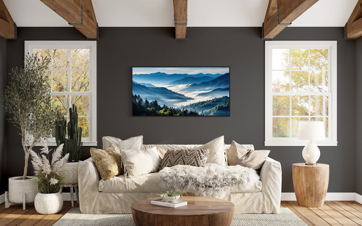 Great Smoky Mountains Framed Canvas Wall Art