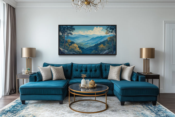 Great Smoky Mountains Framed Canvas Wall Art