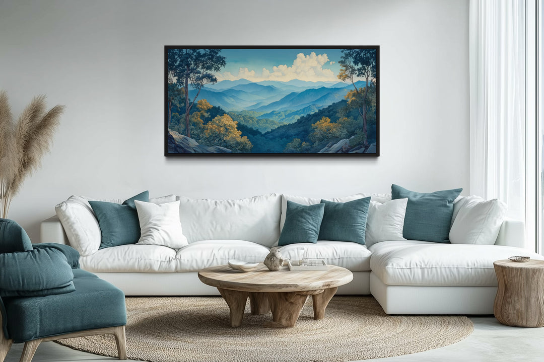 Great Smoky Mountains Framed Canvas Wall Art