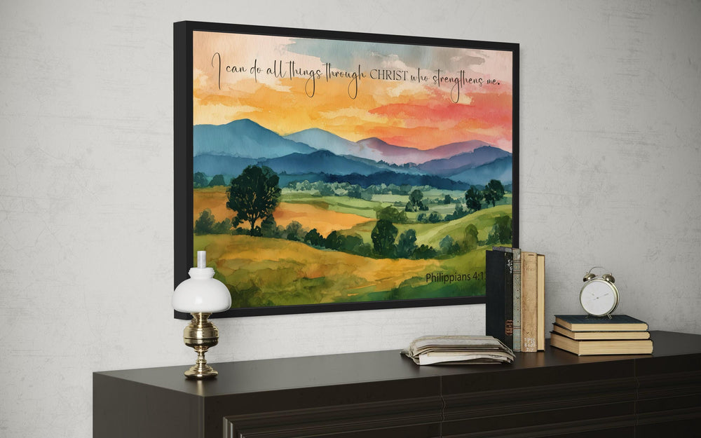 I Can Do All Things Through Christ Philippians 4:13 Scripture Wall Art