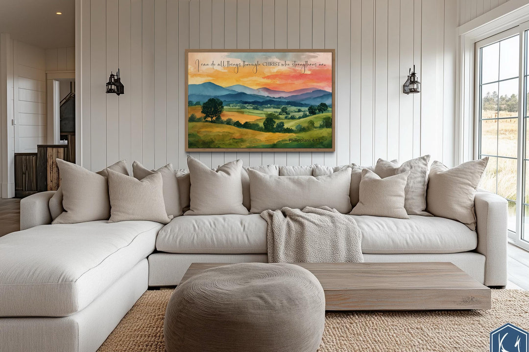 I Can Do All Things Through Christ Philippians 4:13 Scripture Wall Art