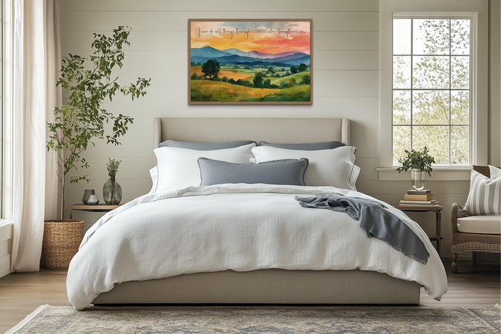 I Can Do All Things Through Christ Philippians 4:13 Scripture Wall Art