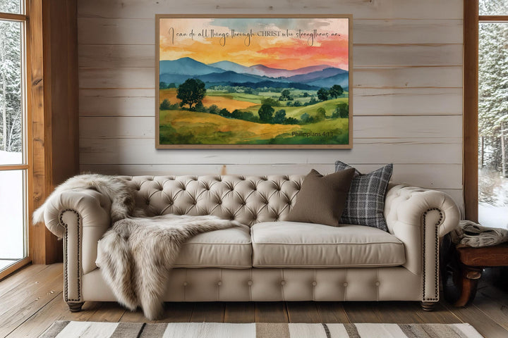 I Can Do All Things Through Christ Philippians 4:13 Scripture Wall Art