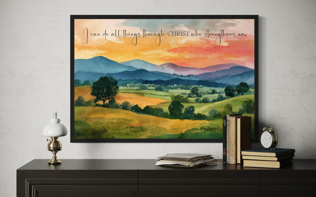 I Can Do All Things Through Christ Philippians 4:13 Scripture Wall Art