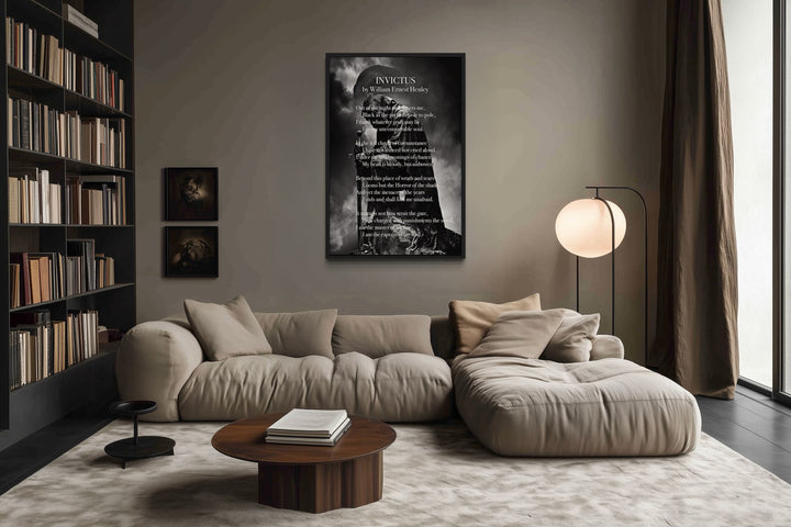 Invictus Poem By William Ernest Henley Framed Canvas Wall Art