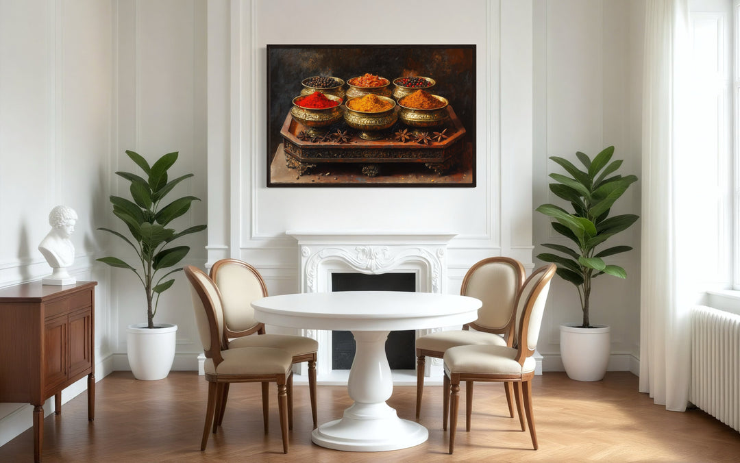 Indian Spices - Indian Kitchen Framed Canvas Wall Art