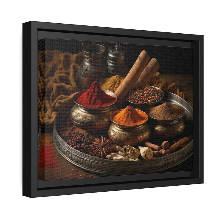 Indian Spices - Indian Kitchen Framed Canvas Wall Art