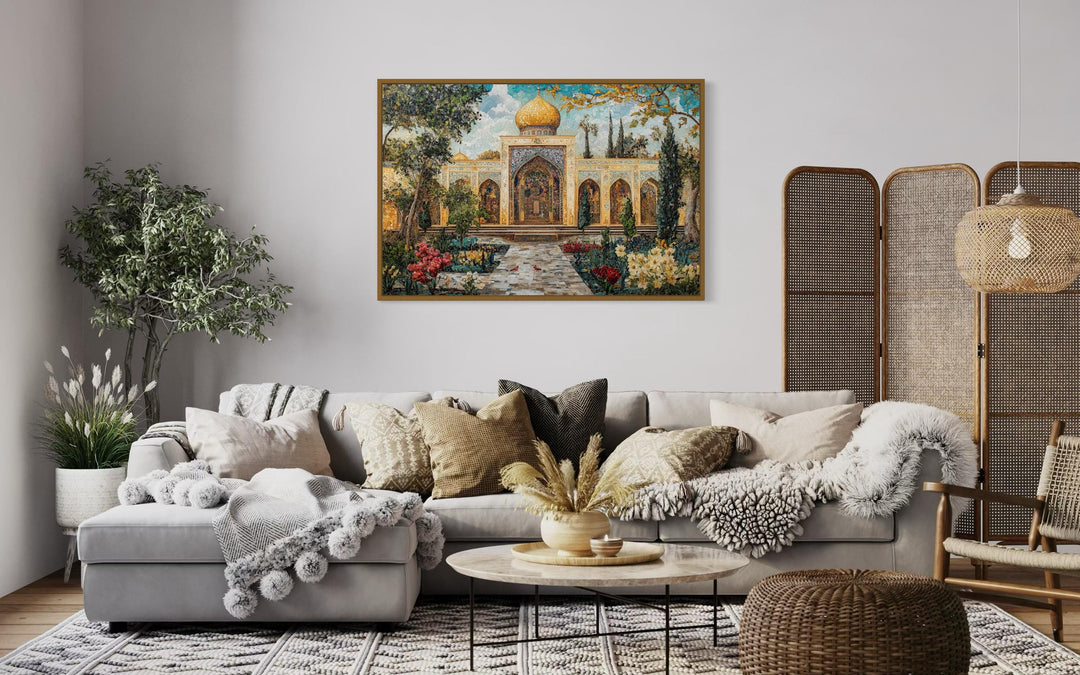 Islamic Mosque Architecture Persian Framed Canvas Wall Art