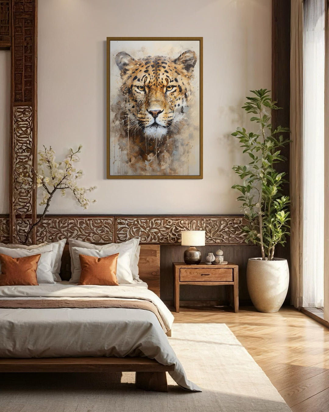 Jaguar Framed Canvas Wall Art