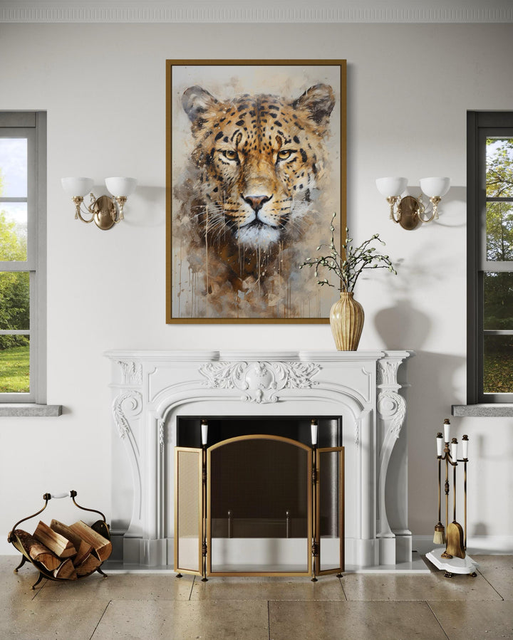 Jaguar Framed Canvas Wall Art