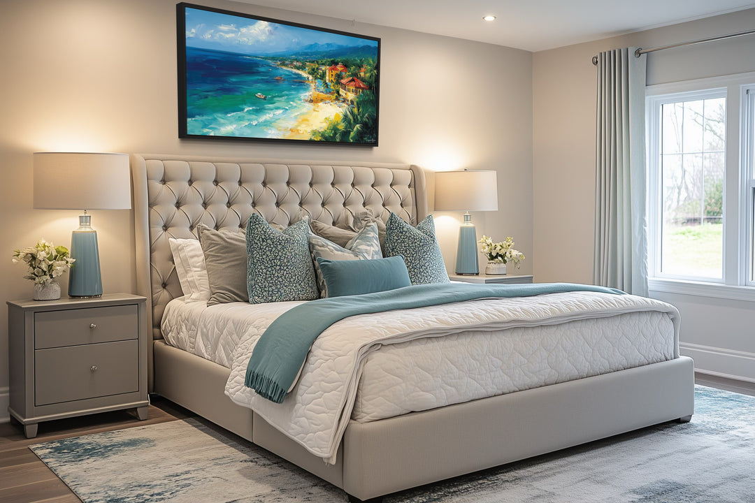 Jamaica Beach Wall Art - Colorful Caribbean Canvas Print | Framed Tropical Decor