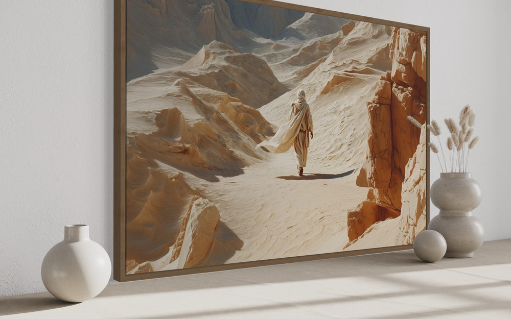Jesus Walking in the Desert Wall Art