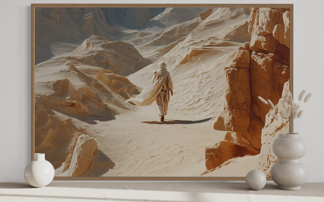 Jesus Walking in the Desert Wall Art