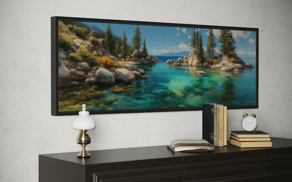 Lake Tahoe Long Horizontal Canvas Wall Art