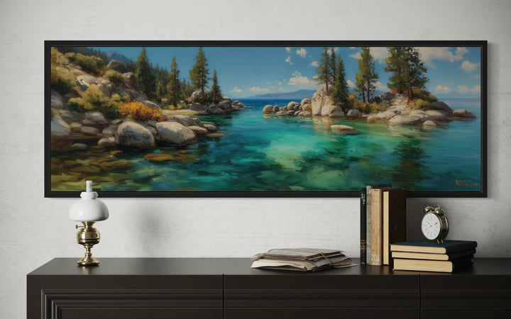 Lake Tahoe Long Horizontal Canvas Wall Art